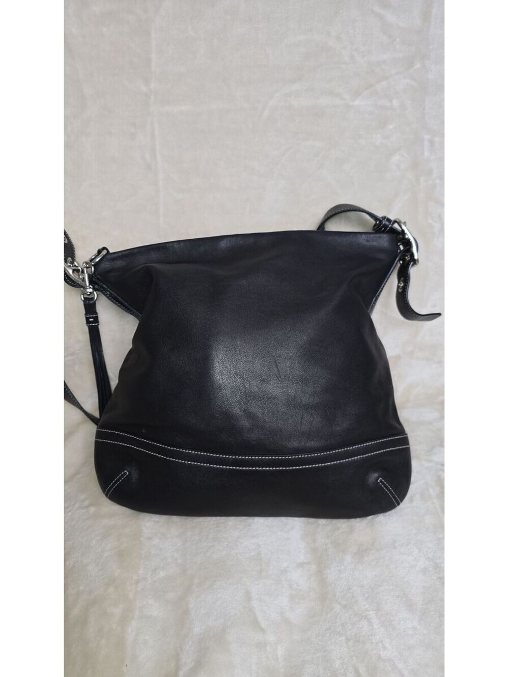 75. COACH 2006 XL Legacy Black Leather Shoulder Bag